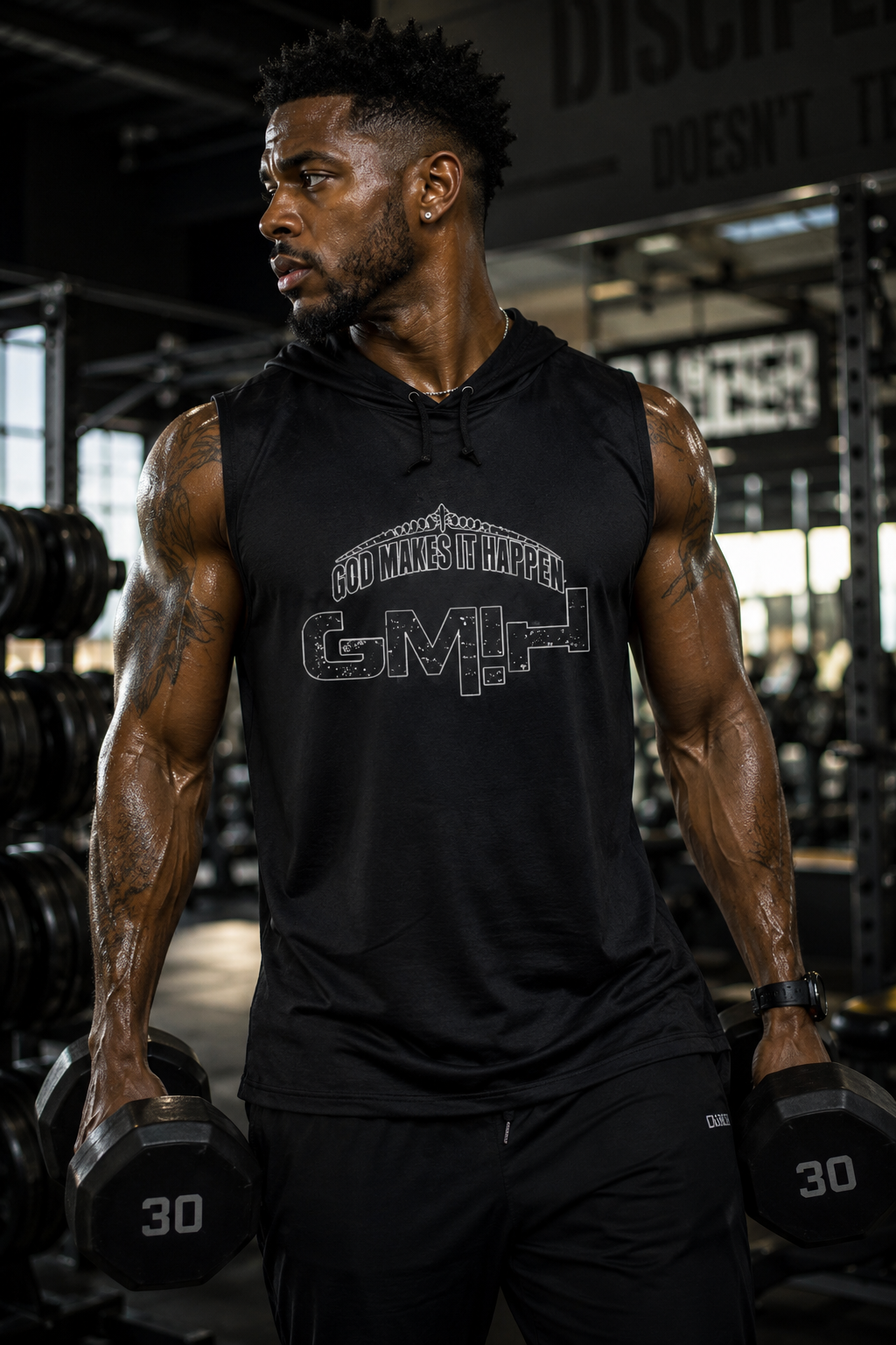 Badger GMIH Sleevless Hooded T-Shirt